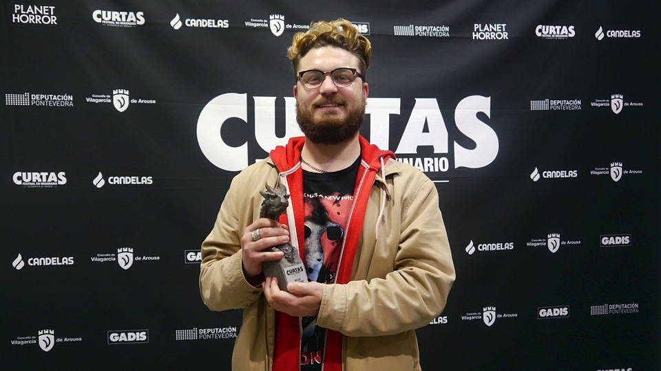 Maxi Contenti Winning Best International Film - Curtas Film Festival 2020, Spain