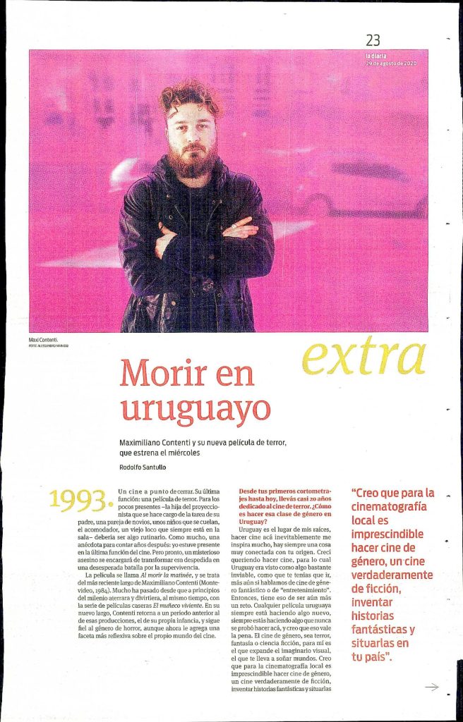 Prensa Escrita (Español) - Al Morir la Matinee - The Last Matinee