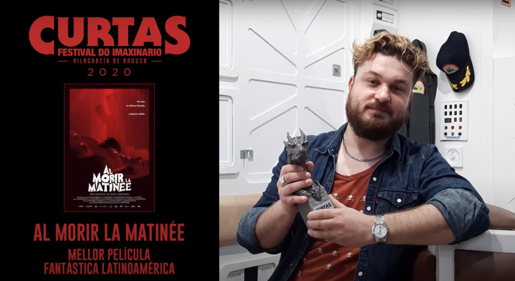 Maxi Contenti Winning Best Latinamerican Film - Curtas Film Festival 2020, Spain